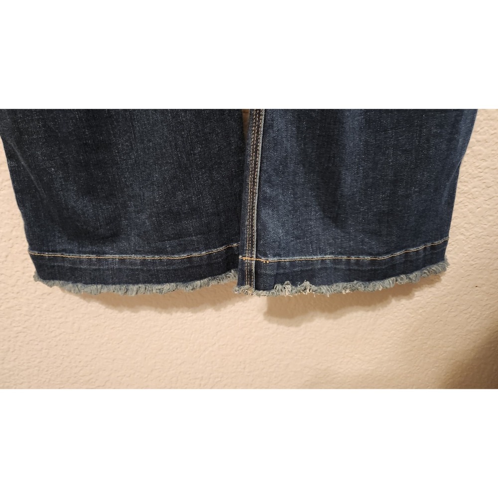 NWT Free People Flare Jeans Corduroy Tuxedo Stripe Raw‎ Hem Women's 28 X 32 - Picture 6 of 6